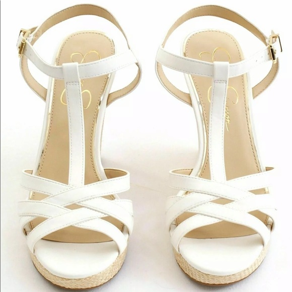 jessica simpson white sandals